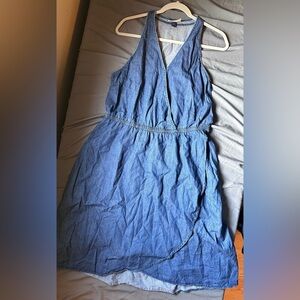 Universal Thread Blue Halter Sundress Denim Size Large